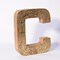 Handmade Eco-Friendly Gold Alphabet Letter Block Wall Mount Tabletop Decor
